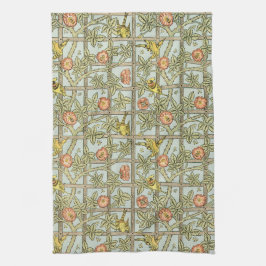 Trellis van William Morris, Vintage Garden Textile Theedoek