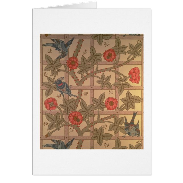 'Trellis' wallpapierontwerp, 1864 (Voorkant)