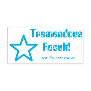 "Tremend resultaat!" Rubberstempel sorteren Zelfinktende Stempel
