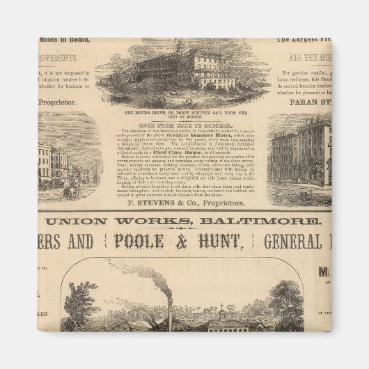 Tremont House, Boston hotel Nahant House Magneet (Voorkant)