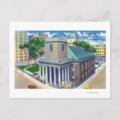 Tremont Street Uitzicht van Kings Chapel Briefkaart (Voorkant)