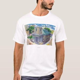 Tremont Street Uitzicht van Kings Chapel T-shirt