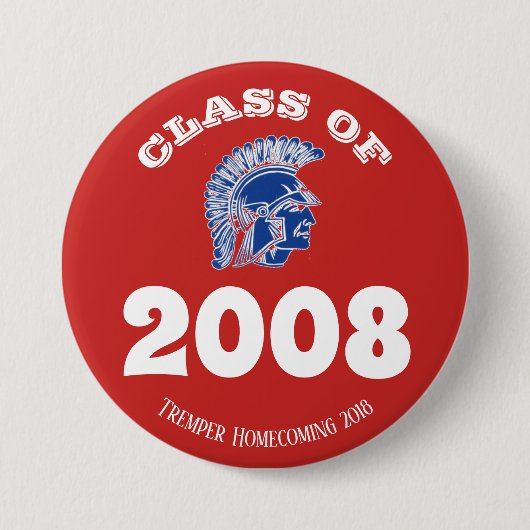 Tremper High School Trojan Homecoming Class Ronde Button 7,6 Cm (Voorkant)