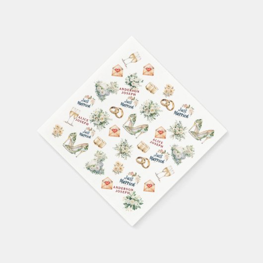 Trenby Bruids Accessoires voor bruiloft Servet (Hoek)