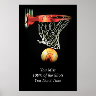 Trend Artwork Motivatie Quote Basketbal Poster
