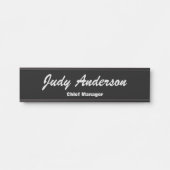 Trend Black Bold Professional ln Modern Elegant Deurbordje (Voorkant)