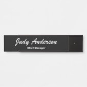 Trend Black Bold Professional ln Modern Elegant Deurbordje (Voorkant)