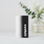 Trend Black Grey White Fitness Carte de visite spo (Debout devant)