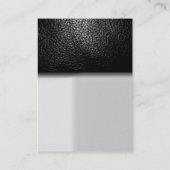 Trend chubby gris cuir attrayant carte de visite (Dos)