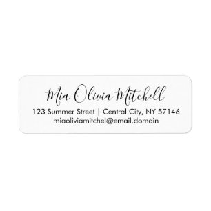 Trend Color Classic Wit Elegant Adresetiketten Etiket
