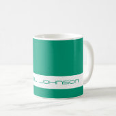Trend Color Jade Green - Futuriste Nom Mug (Devant droit)