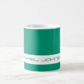 Trend Color Jade Green - Futuriste Nom Mug (Centre)