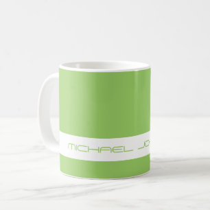 Trend Color Kiwi Green - Futuristic Name Mug