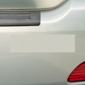 Trend Color - Licht zilvergrijs Bumpersticker (Op auto)