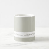 Trend Color Light Silver Grey Nom futuriste Mug (Centre)