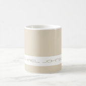 Trend Color Natural Beige - Futuristic Name Mug (Centre)
