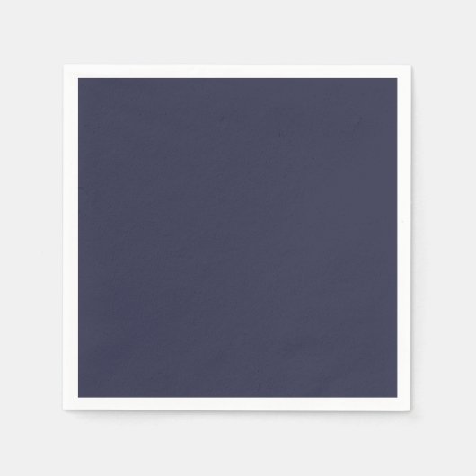 Trend Color - Navy Blauw Papier Servetten (Voorkant)