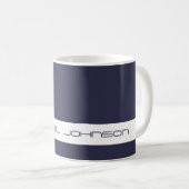 Trend Color Navy Blue - Futuristic Name Mug (Devant droit)