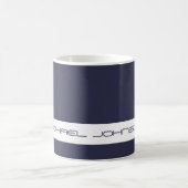 Trend Color Navy Blue - Futuristic Name Mug (Centre)