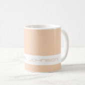 Trend Color Peach Blush - Futuristic Name Mug (Devant droit)