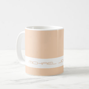Trend Color Peach Blush - Futuristic Name Mug
