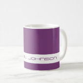 Trend Color Plum Purple - Futuristic Name Mug (Devant droit)