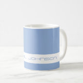 Trend Color Powder Blue - Futuristic Name Mug (Devant droit)