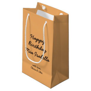 Trend Color Soft Sinaasappel Custom Kleine Gift Ba Klein Cadeauzakje