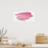 Trend Color Viva Magenta Love Poster (Cuisine)