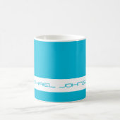 Trend Color Vivid Cyan - Futuristic Name Mug (Centre)