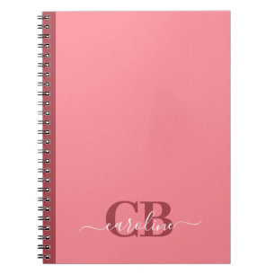 Trend Color - Watermeloen Roze Script Notitieboek