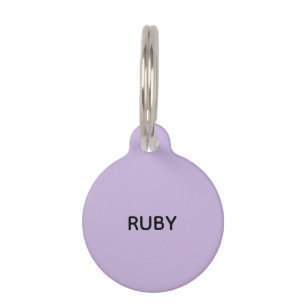 Trend Color Zachte Violet Help Pet ID Tag Huisdierpenning