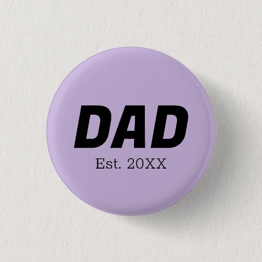 Trend Color - Zachte Violet Papa Button (Voorkant)
