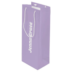 Trend Color - Zachte Violet Wijn Gift Bag Wijn Cadeautas
