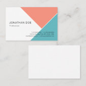 Trend Colors Modern Simple Design Sjabloon Visitekaartje (Voorkant / Achterkant)