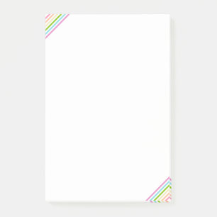 Trend Colors Stripe Sjabloon Blue Pink Yellow Post-it® Notes