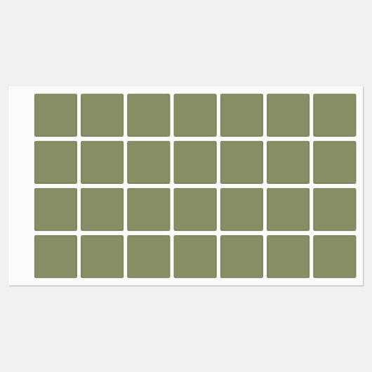 Trend Couleur Rouge Vert Solide Couleur Étiquettes (Feuille)