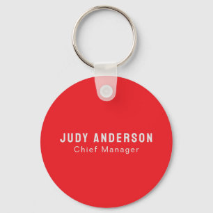 Trend helder rood professioneel gewoon modern eleg sleutelhanger
