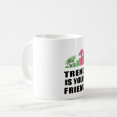 Trend is je vriend koffiemok (Voorkant links)