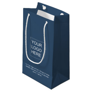 Trend Kleur - Ernstig Blau Klein Logo Cadeautas