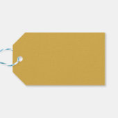 Trend Kleur Gouden Geel Minimalist Cadeaulabel (Achterkant Horizontaal)