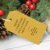 Trend Kleur Gouden Geel Minimalist Cadeaulabel