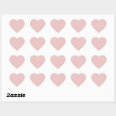Trend Kleur Licht Roze Hart Sticker (Vel)