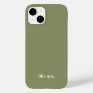 Trend Kleur Rood Groen Naam Minimalist Case-Mate iPhone 14 Hoesje
