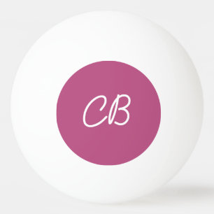 Trend Kleur Roze Paarse Monogram Ping Pong Ball