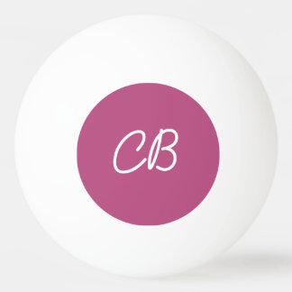 Trend Kleur Roze Paarse Monogram Ping Pong Ball