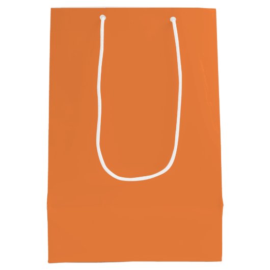 Trend Kleur Verse Tangerine Gift Bag Medium Cadeauzakje (Achterkant)
