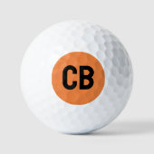 Trend Kleur Verse Tangerine Golf Ballen (Voorkant)