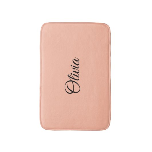 Trend Kleur Zachte Perzik Aangepaste Badmat (Voorkant Verticaal)