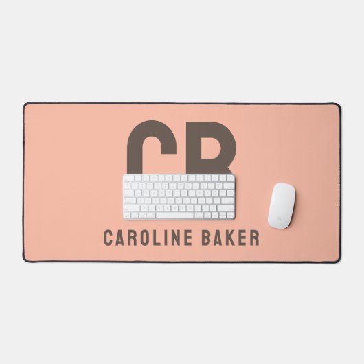 Trend Kleur Zachte Perzik Naam Bureaumat (Keyboard & Muis)